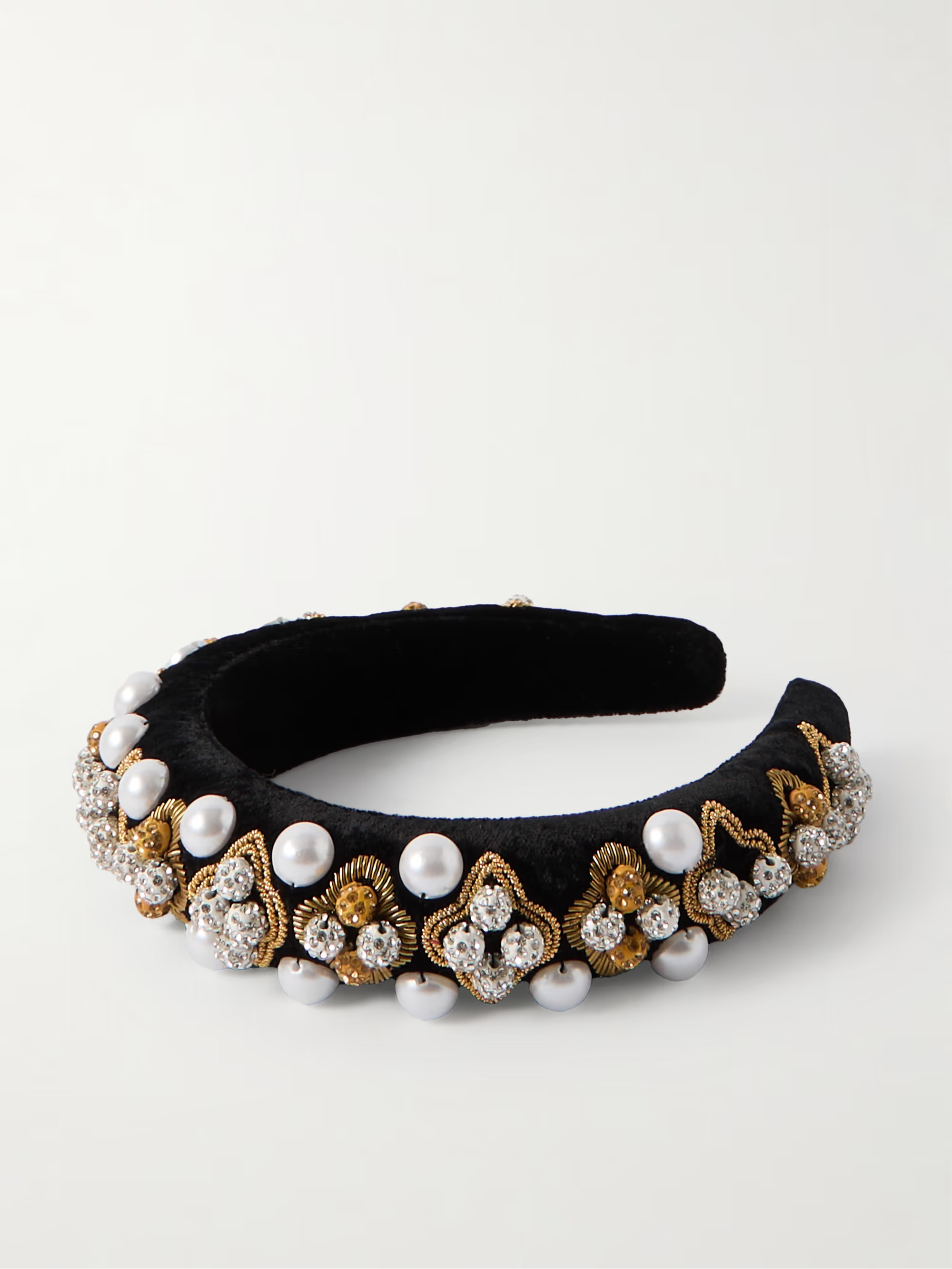 Medici embellished velvet headband | NET-A-PORTER (US)