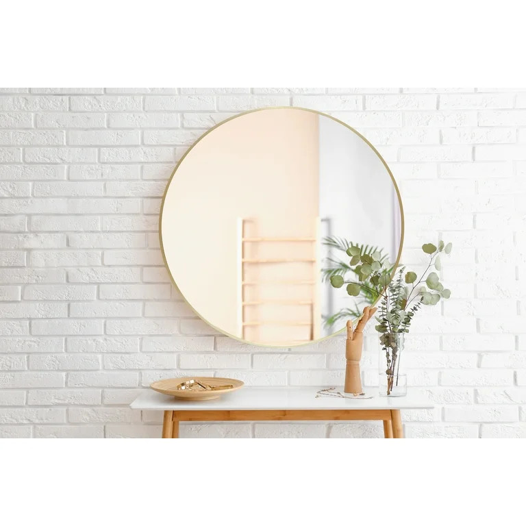 Better Homes & Gardens 28" Round Wall Mirror, Gold | Walmart (US)