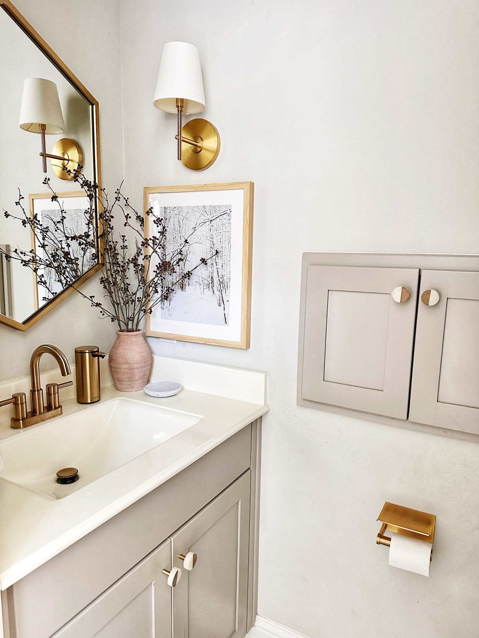 Powder bathroom fixtures 

#LTKhome