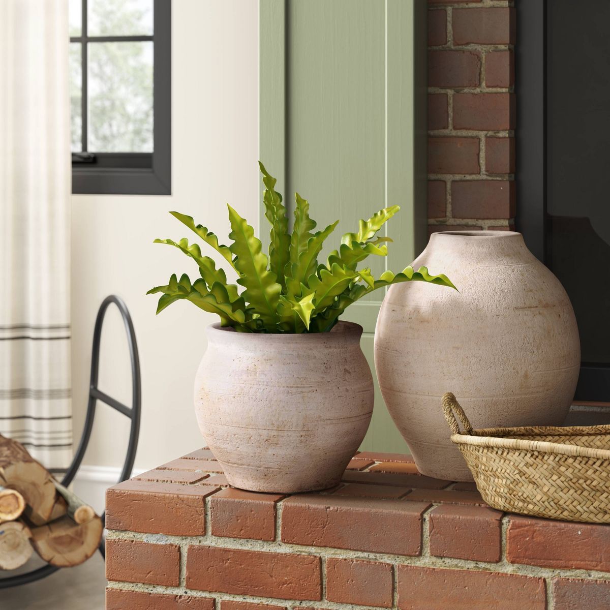 Ceramic Rustic Artisan Planter - Threshold™ | Target