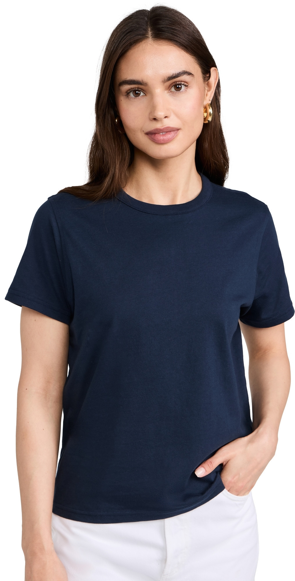 Sold Out NYC The Iconically Soft Perfect Tee in Navy Navy M | Shopbop
