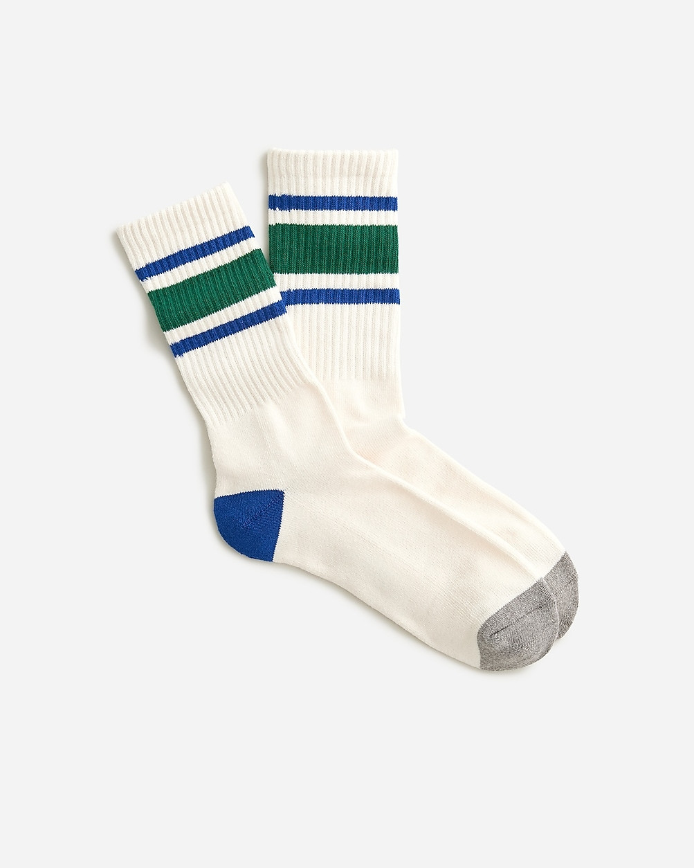Athletic crew socks in gym stripe | J. Crew US