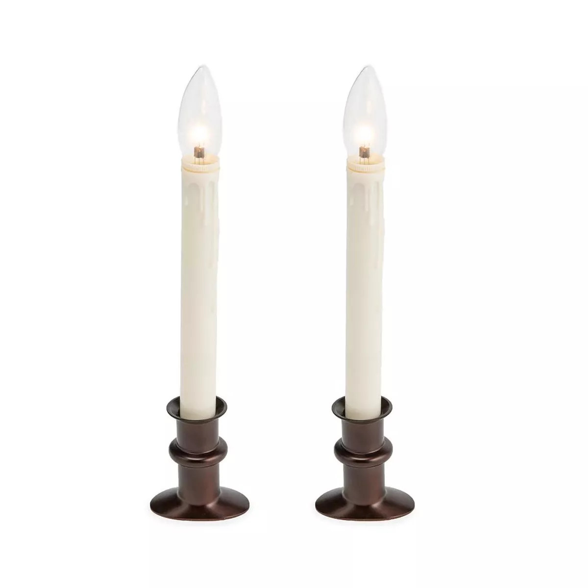 Plow & Hearth - Adjustable Window Hugger Candles, Set of 2 | Target