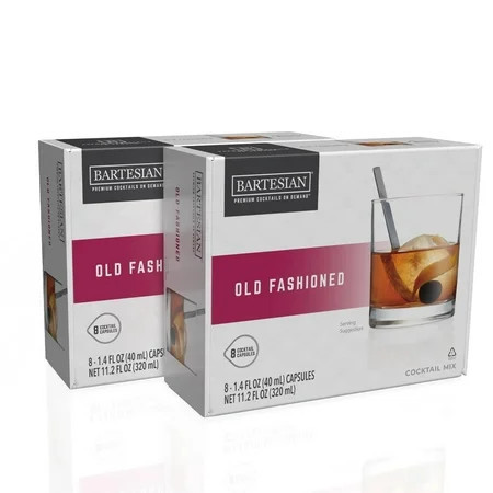 Bartesian 16-Pack Old Fashioned Mixer Capsules for use with The Bartesian Cocktail Drink Maker | Walmart (US)