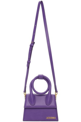 Jacquemus - Purple La Montagne 'Le Chiquito Noeud' Bag | SSENSE