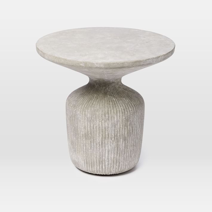 Tambor Outdoor Round Side Table (21") | West Elm (US)