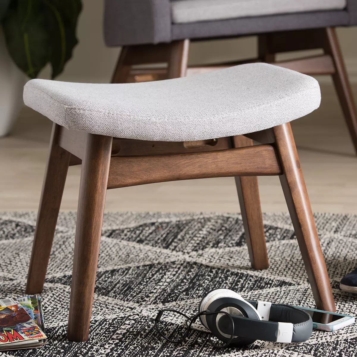 Baxton Studio Mid-Century Modern Stool | Kohl's