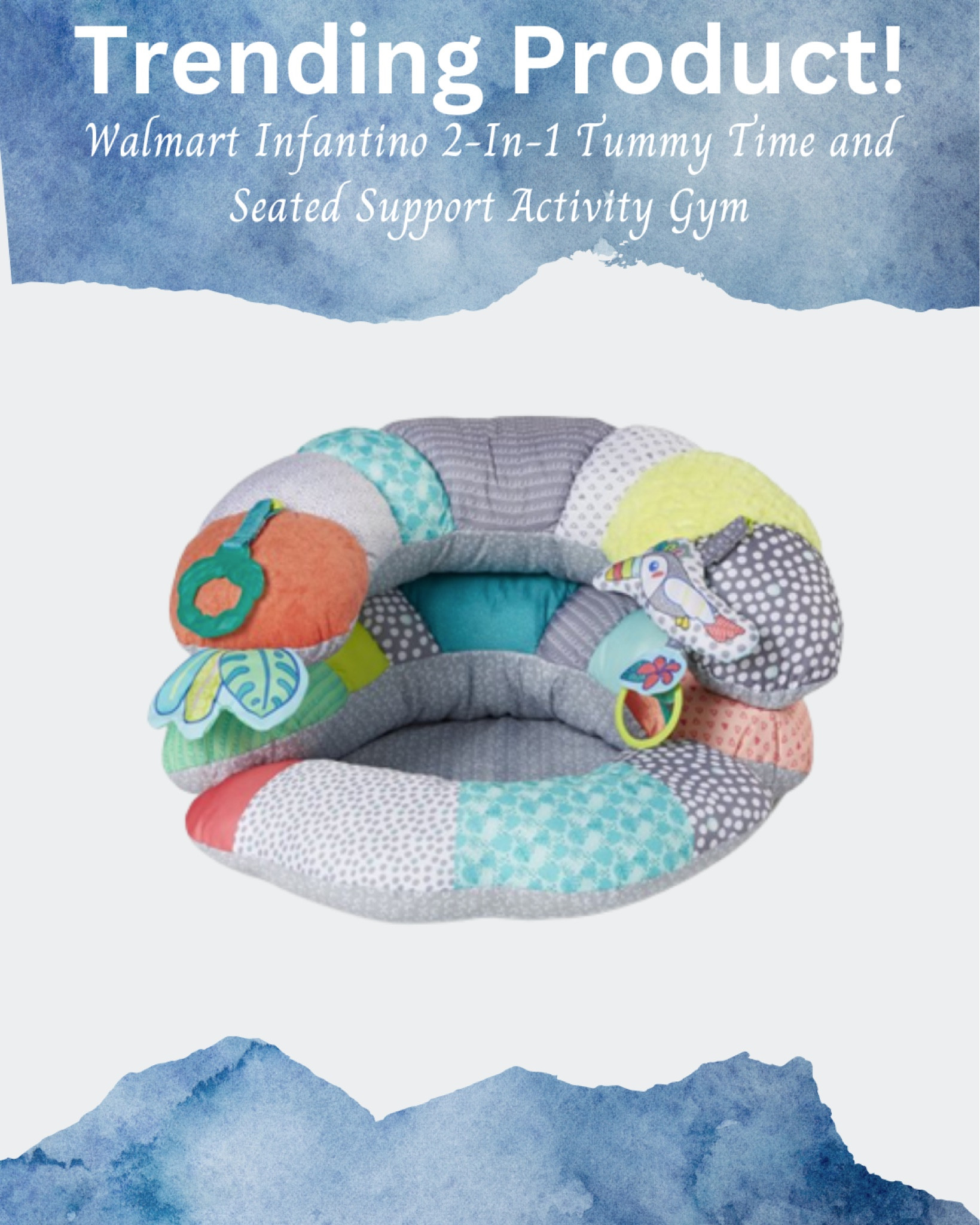 Check out the trending infantino 2-in-1 tummy time and seated support activity gym at Walmart

Family, baby, kids 

#LTKfamily #LTKbaby #LTKFind