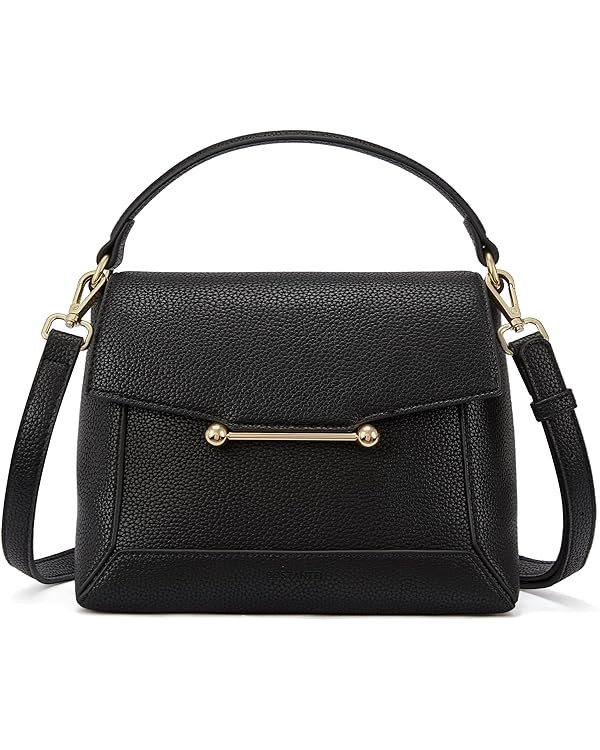 BOSTANTEN Small Crossbody Bags for Women Trendy Top Handle Shoulder Purse Vegan Leather Handbags ... | Amazon (US)