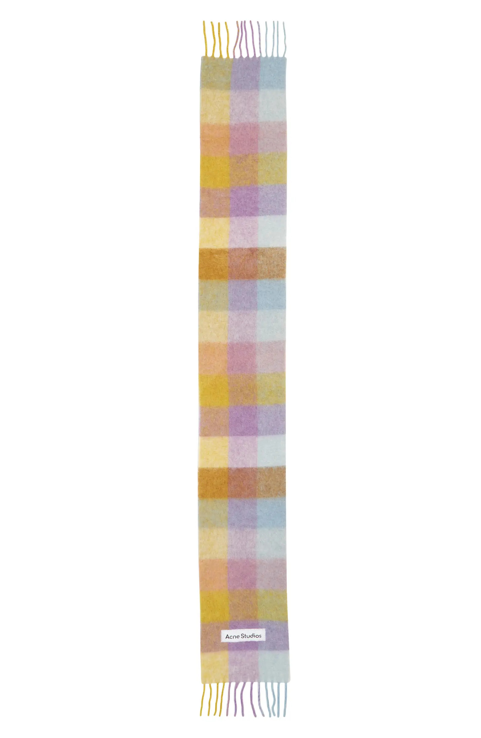 Vally Plaid Alpaca, Wool & Mohair Blend Scarf | Nordstrom