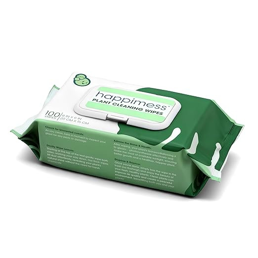 happimess WPE1000A Plant Cleaning Wipes, Gently Cleans & Shines Houseplant Leaves, Dust Remover w... | Amazon (US)