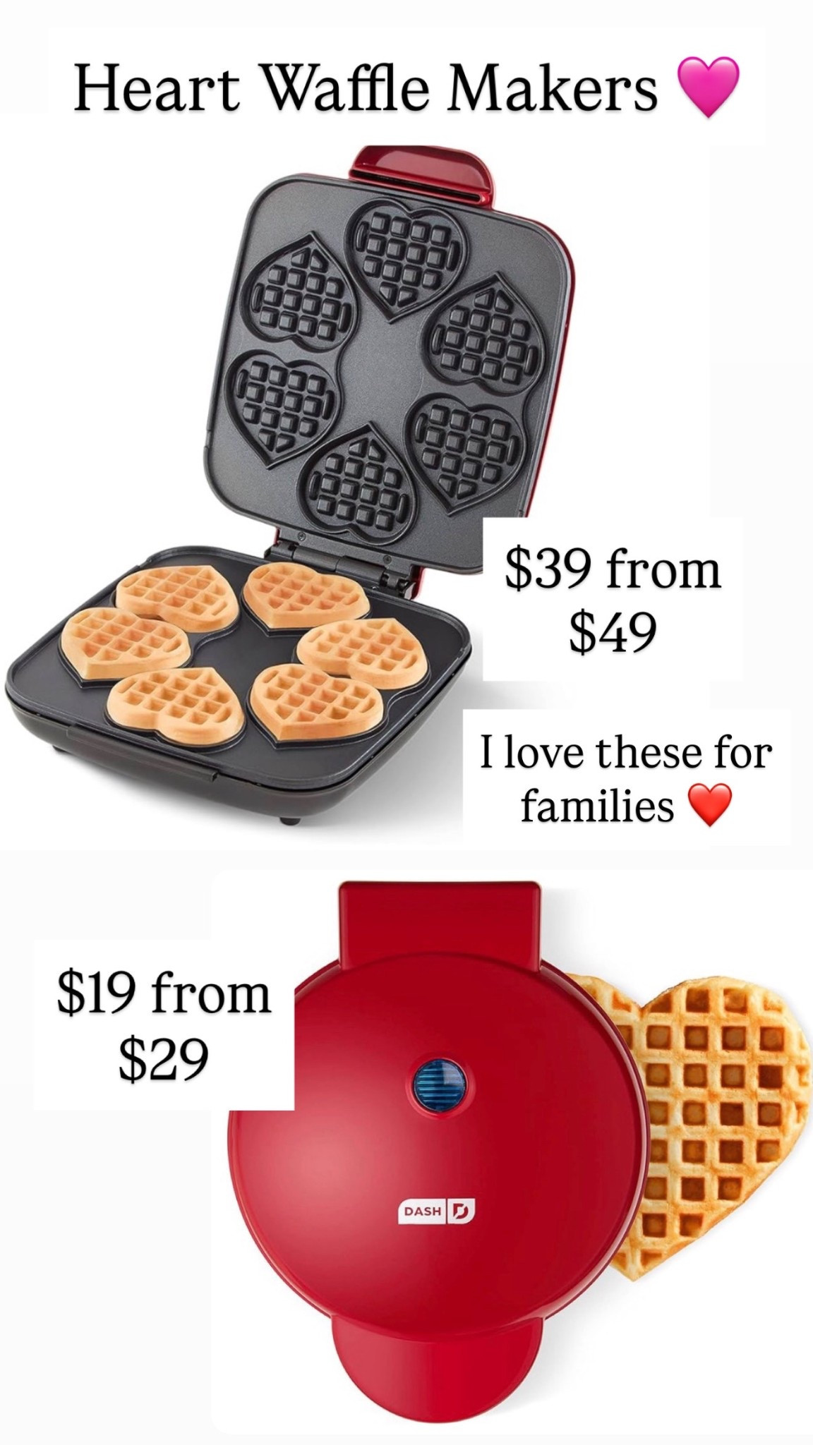 Heart waffle makers

#LTKValentine