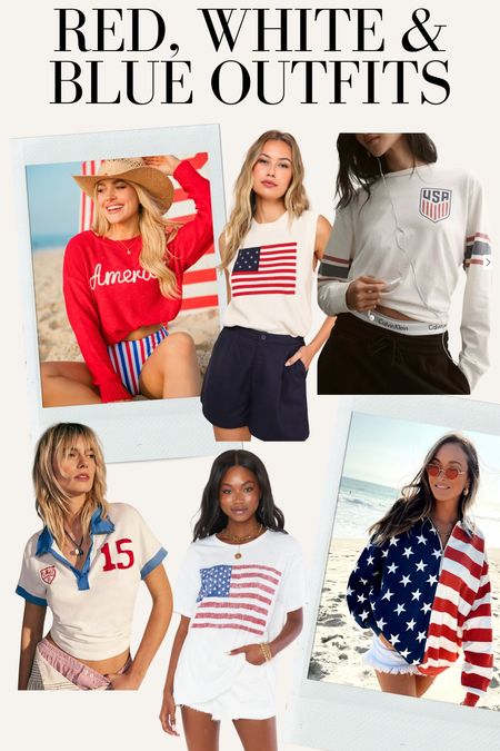 Red white and blue outfits for July 4th! Flag shirt, flag outfit, Fourth of July outfit

#LTKSeasonal #LTKStyleTip