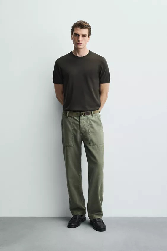 T-SHIRT AUS VISKOSEMISCHGEWEBE | Zara DE