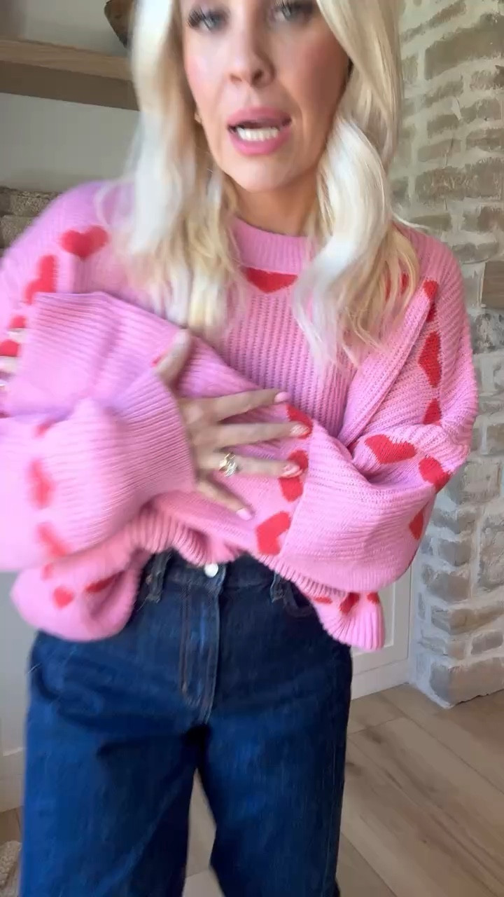 Love this sweater!! Perfect fit, perfect for Valentine’s Day but also can wear coming into spring! Sized up to a large! 

#LTKFindsUnder100 #LTKStyleTip #LTKFindsUnder50