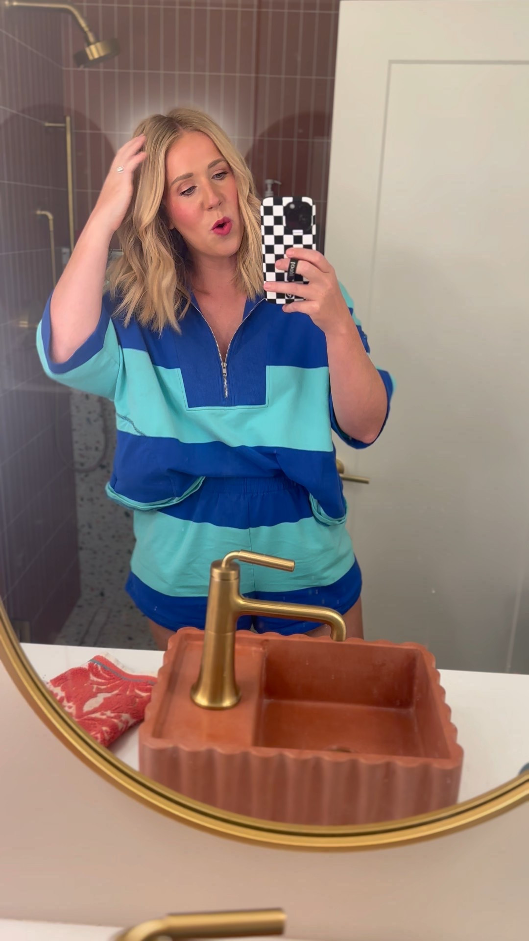 This set!!!! FP dupe for less than half the price & it’s actually great quality. So many colors to choose from. 

I sized up to an XL so the shorts wouldn’t be too short on my 5’9 body! Fits perfect  