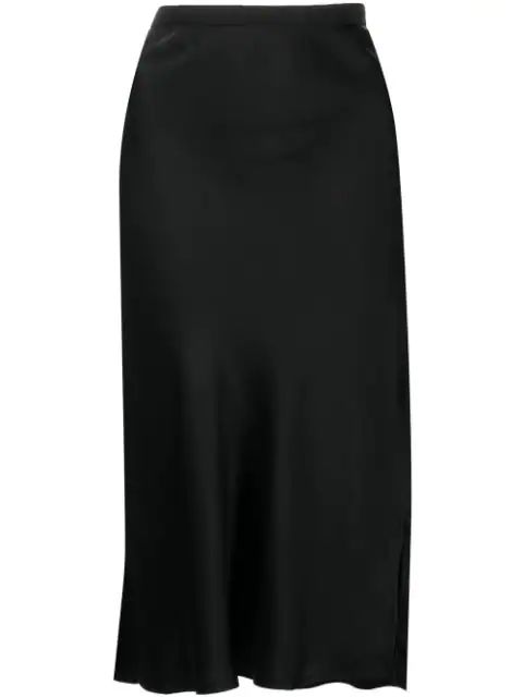 ANINE BING Erin Silk midi-skirt - Farfetch | Farfetch Global