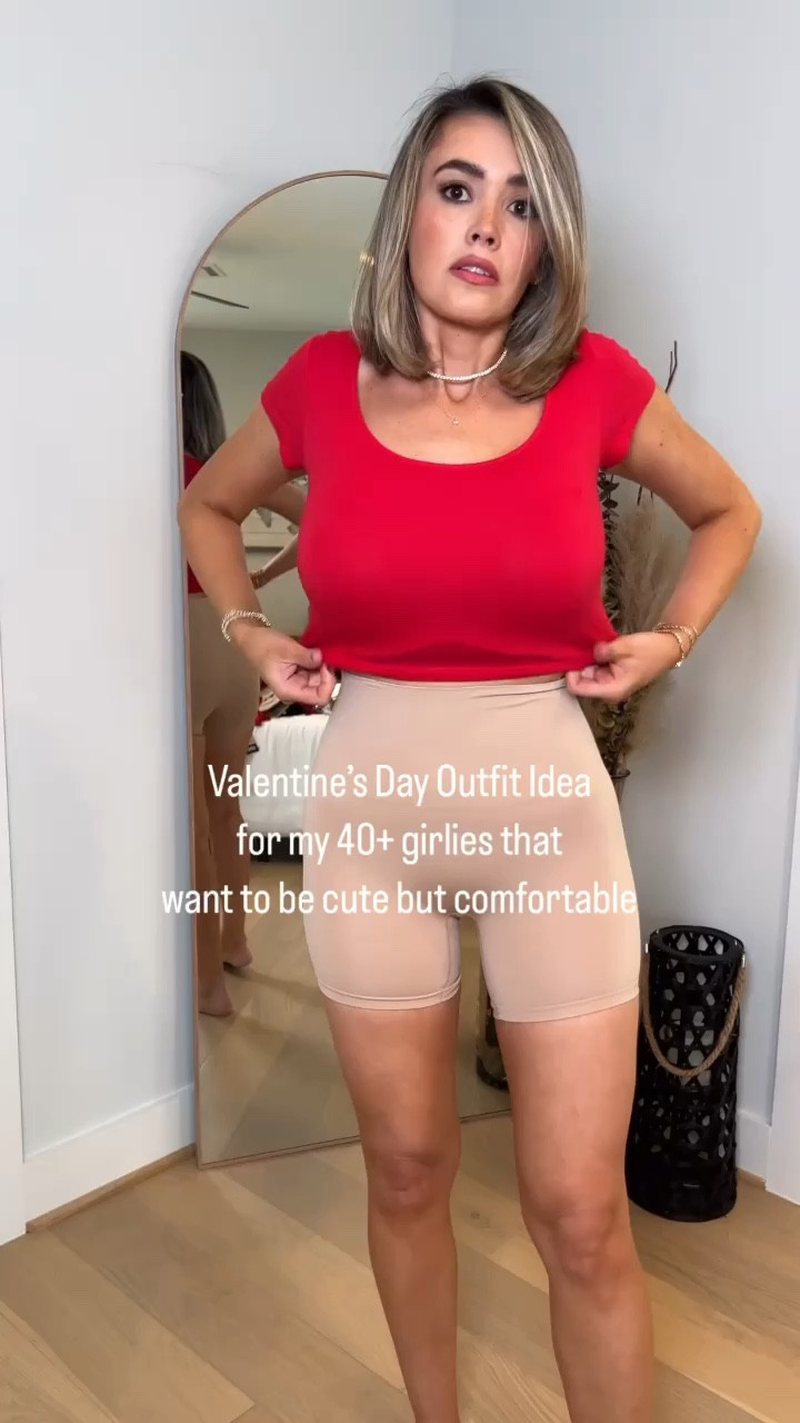 Valentine’s Day is almost here, are you celebrating? This is a great outfit idea to wear on a day date and comfy enough to wear if you have littles. Wearing a small in skirt, top and shapewear and cropped trench coat. Nikes fit tts and so comfy I have them in 3 colors. My jewelry is 10% off with code Janie! I love my lululemon festival bag the size is perfect 
#valentinesdayoutfit #styleover40 #fortyandfabulous #casualstyles #houstonmomblogger #amazonfashionfinds #casualchicstyle

#LTKMostLoved #LTKstyletip #LTKSpringSale