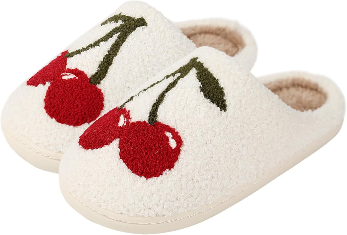 Menore Memory Foam Slippers for Womens Mens Plush Warm Spooky Lantern Cute Slippers House Shoes | Amazon (US)