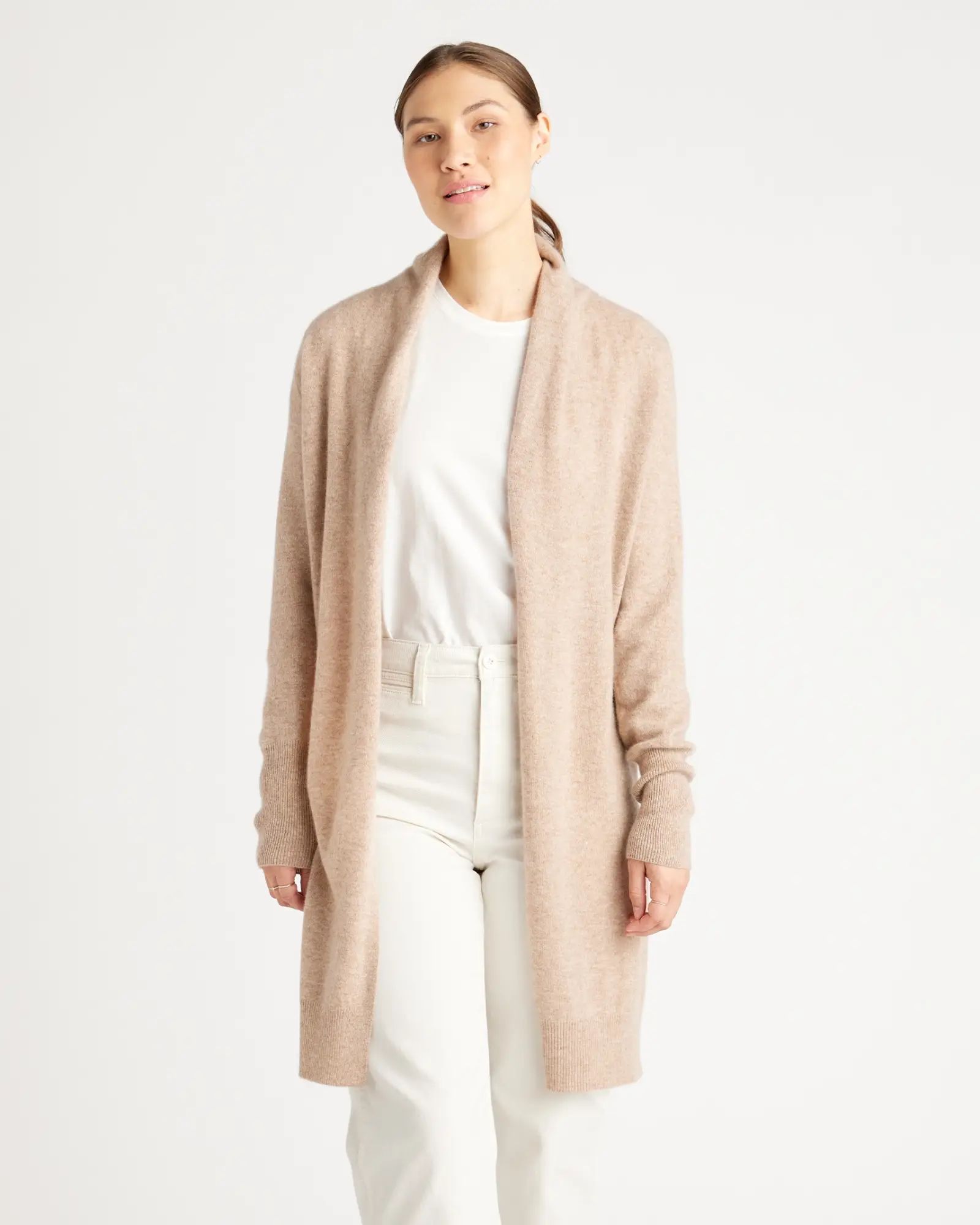 Mongolian Cashmere Duster Cardigan Sweater | Quince