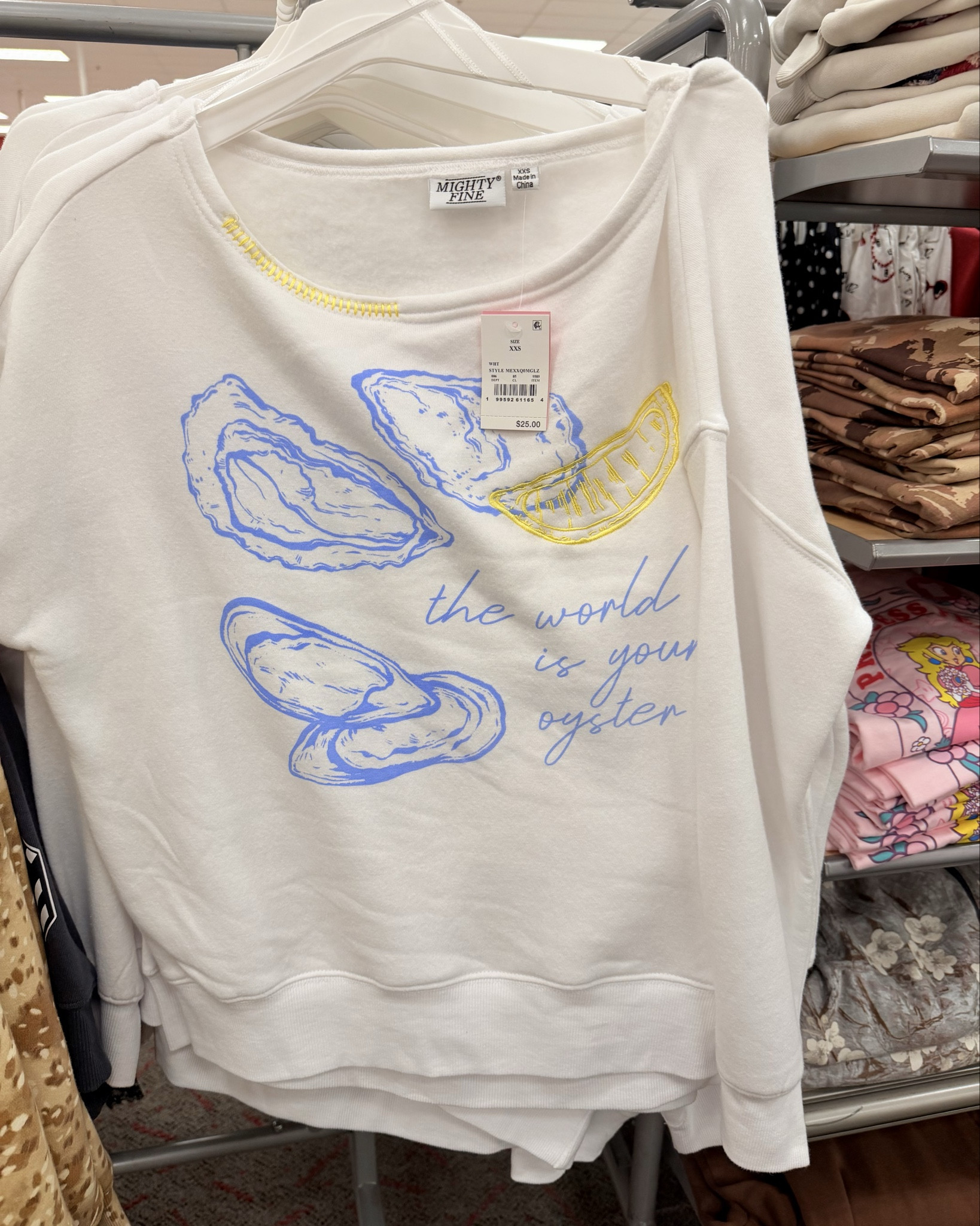 New sweatshirts!!🤩 I love the first coastal look of the first one says, “the world is your oyster” is my favorite with an off the shoulder look and so soft!!😍 The second one is a doe trendy print in a nice  neutral color!!😄 Which one is your favorite?🤔

#LTKPlusSize #LTKPetite #LTKMidsize