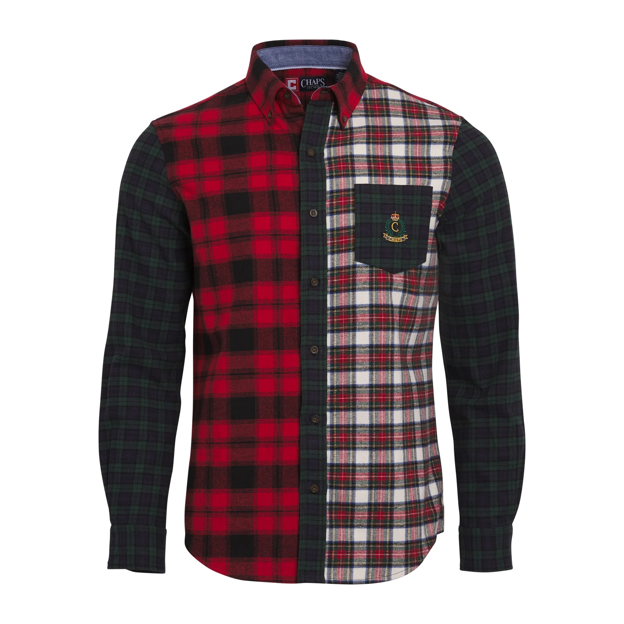 PIECED FLANNEL SHIRT | Walmart (US)