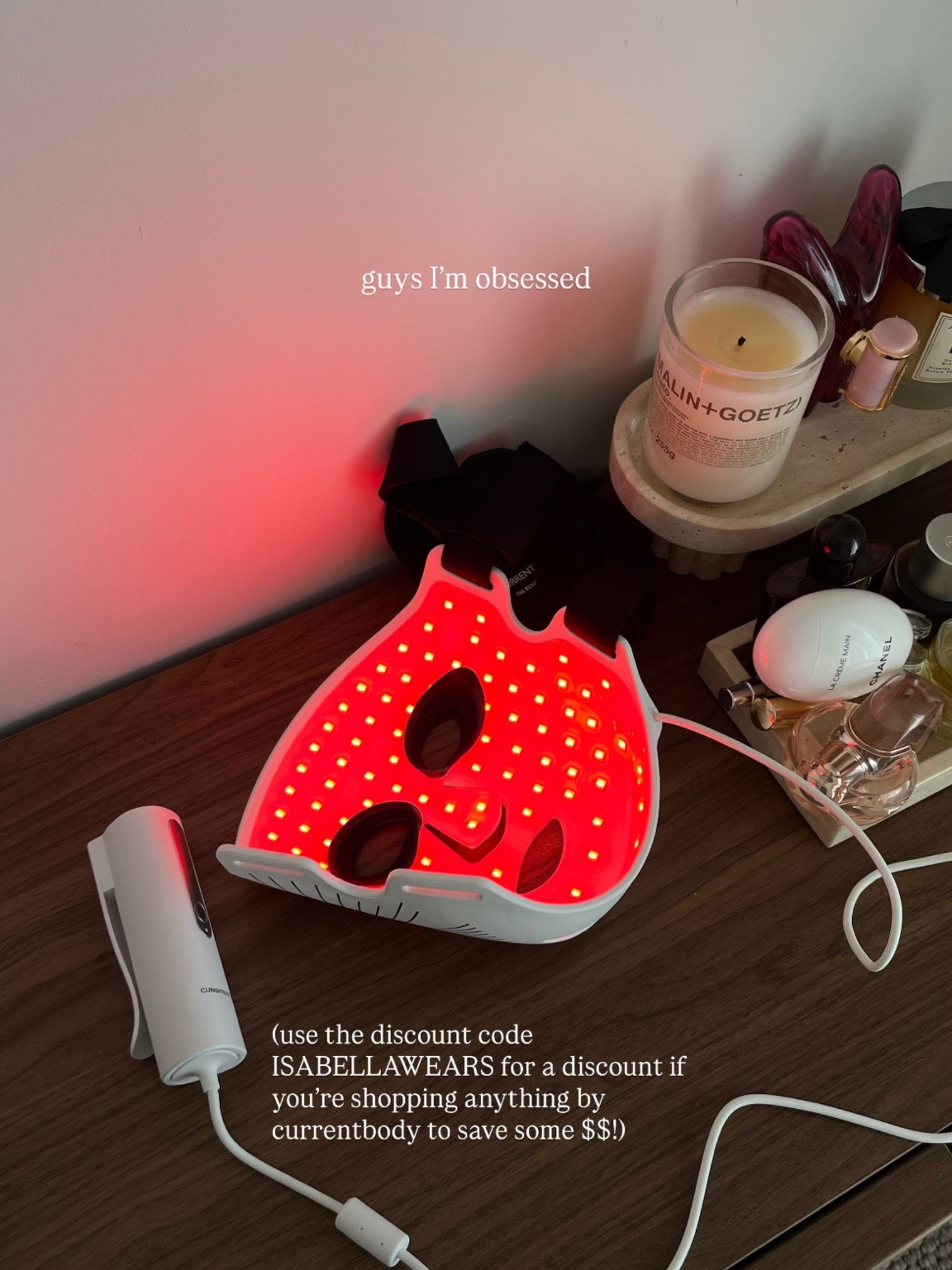 If you’re shopping for an LED red light mask, here’s what I use! Discount code for Currentbody: ISABELLAWEARS to save some $$ 

The one I use is the LED Red Light Therapy Face Mask: Series 2

#LTKaustralia #LTKbeauty #LTKhome