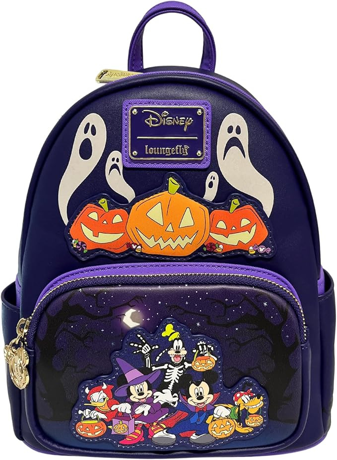 Loungefly Exclusive Disney Mickey and Friends Halloween Double Strap Shoulder Bag | Amazon (US)
