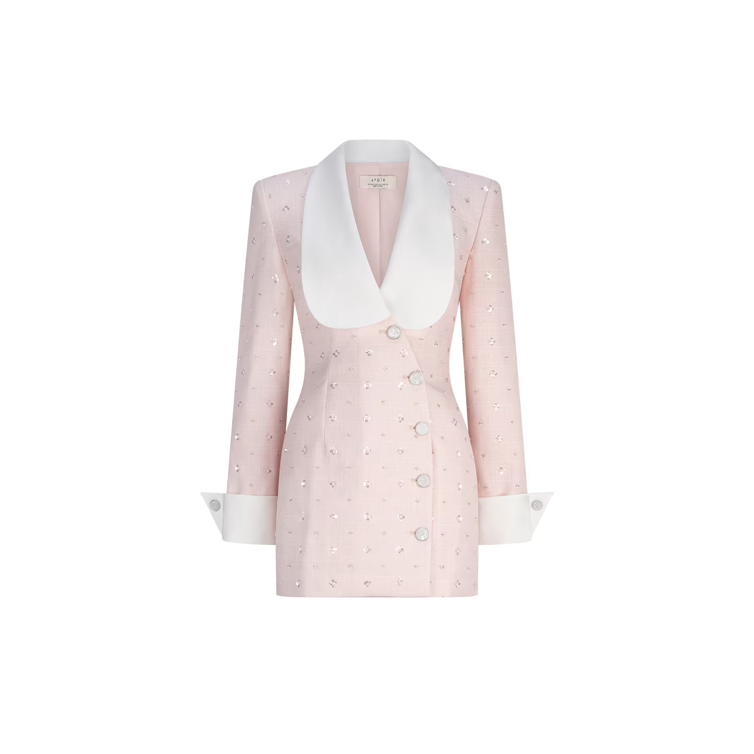 Magda Blazer Dress - Iced Pink | Wolf & Badger