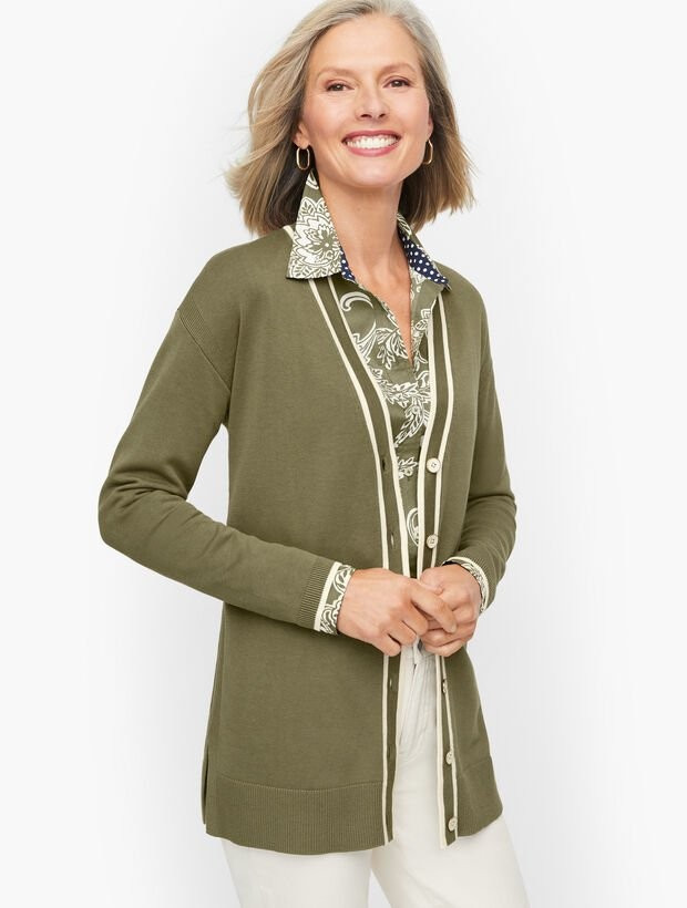 Girlfriend Cardigan - Tipped | Talbots