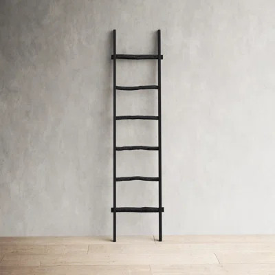 Rustic 6ft Tall Blanket Ladder, Decorative Freestanding Ladder For Storage - 19" x 2" x 76 | Wayfair North America