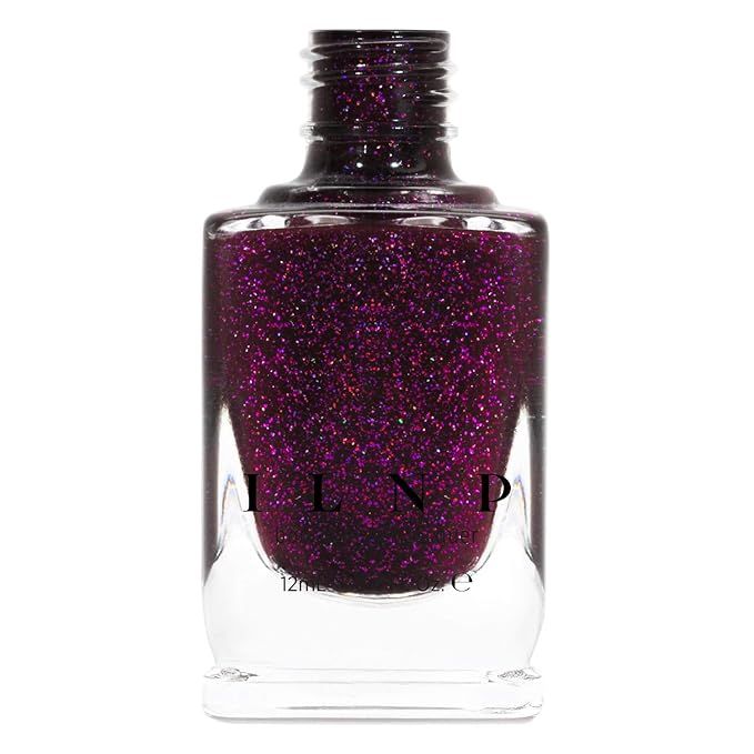 ILNP Madeline - Delicious Dark Berry Holographic Nail Polish, Chip Resistant, 7-Free, Non-Toxic, ... | Amazon (US)