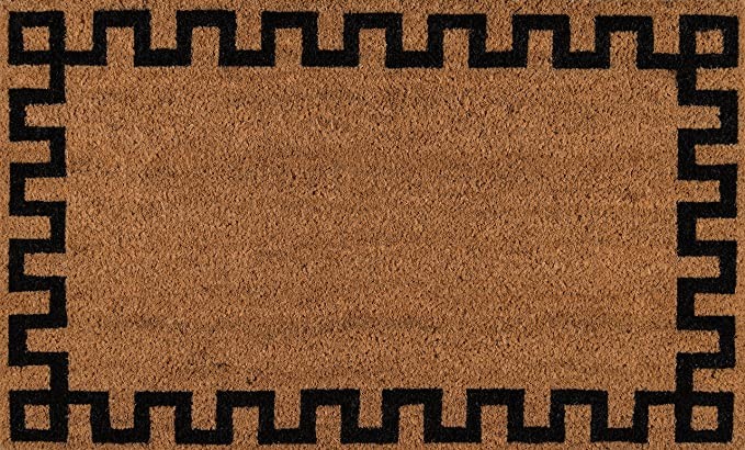 Erin Gates by Momeni Park Greek Key Natural Hand Woven Natural Coir Doormat 1'6" X 2'6" | Amazon (US)