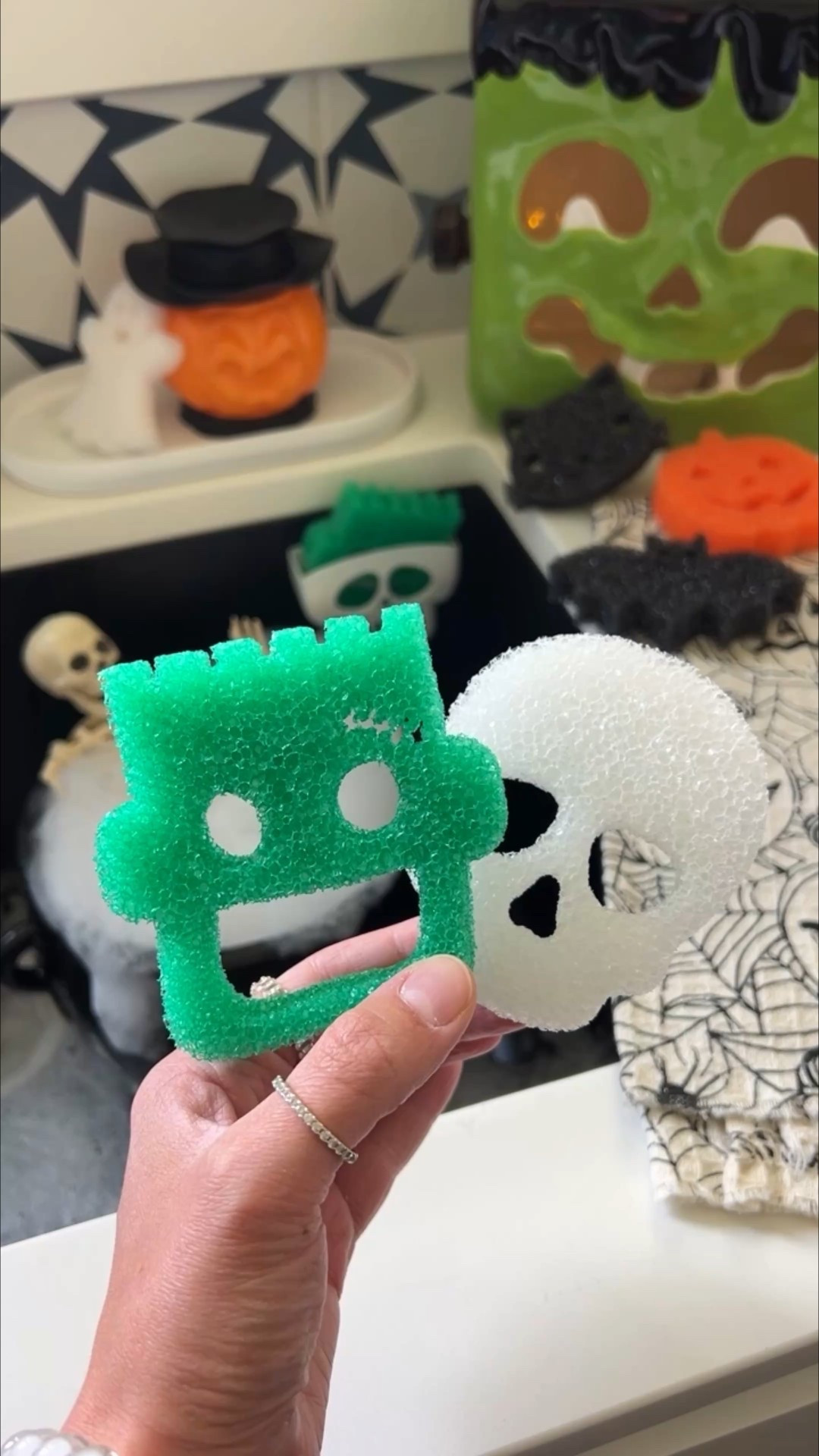 Amazon halloween, halloween scrub daddy, halloween sponges, halloween decor, halloween gift basket, boo basket ideas, Amazon finds, Amazon favorites, Amazon must haves 

These Halloween sponges are SO cute and always a best seller!😍🎃🫧 they come as a set under $20! Great to split up and use as cute boo basket fillers, or tie one onto a cute Halloween hand soap with some cute ribbon for a perfect little gift!👻🎀🧟‍♂️ 

#LTKFindsUnder100 #LTKHome #LTKFindsUnder50