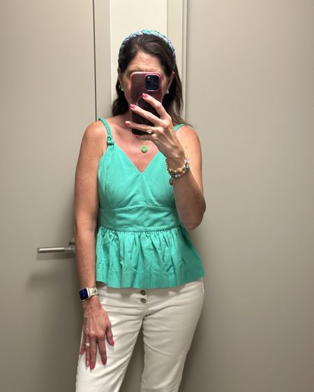 Summer Top

This beautiful green top is a new release and perfect for summer. I paired it with a my white capris but would also look great with a skirt or shorts.  Also included the link for this new braided headband too and my beautiful jewelry from my favorite Etsy store. 

Top is a size 2 - runs a little big so I sized down one size. 

#LTKTravel
#LTKBeauty
#LTKShoeCrush
#LTKItBag
#LTKVideo

summer top, green top, braided top, head band, braided headband, sandals, pearl shoes, Lilly Pulitzer, the sparkled shell, travel outfit, summer outfit, summer style, white capris, white skort, 




#LTKStyleTip #LTKSeasonal #LTKOver40