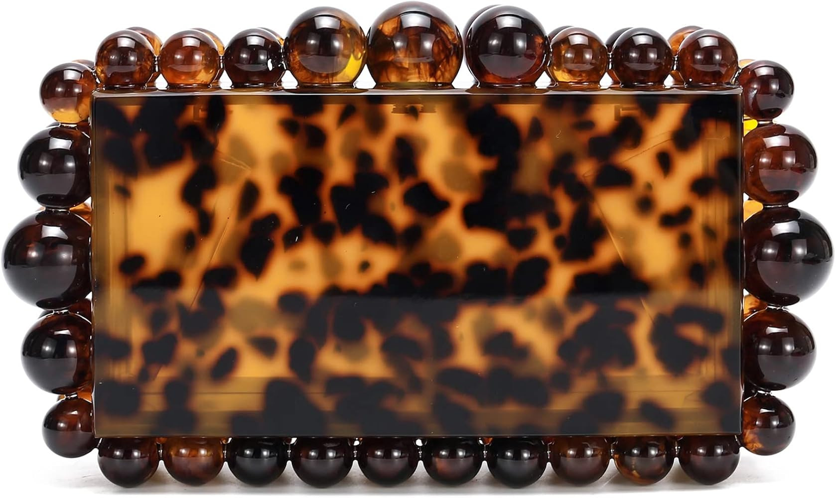 Acrylic Evening Clutch Bag for Women Marble Handbag Pearl Clutch Purses for Formal Wedding Prom | Amazon (US)