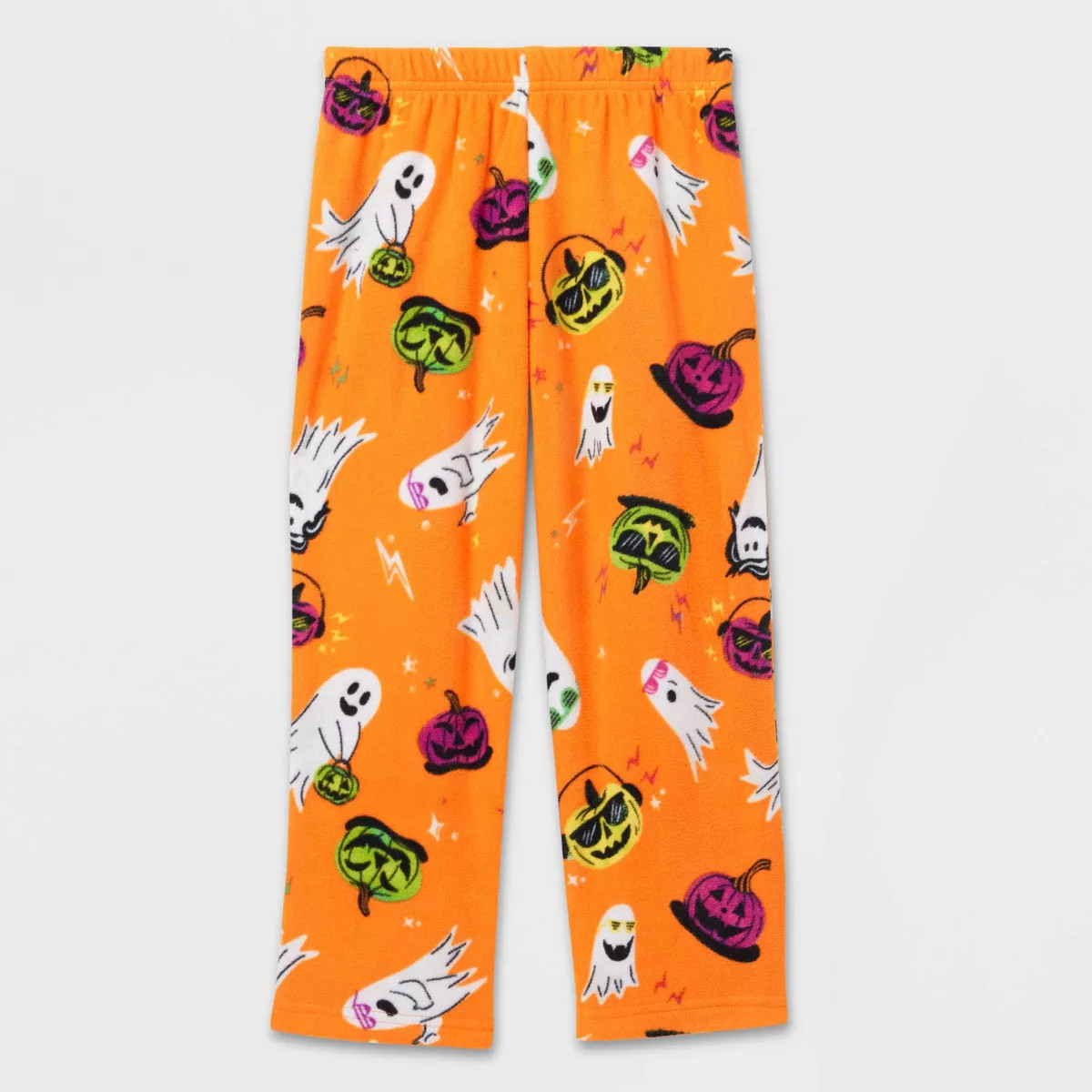 Toddler Halloween Ghosts Fleece Pajama Pants - Hyde & EEK! Boutique™ Orange | Target