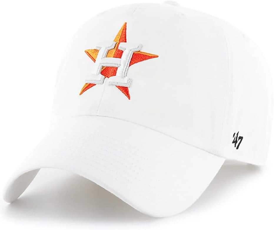 '47 MLB White Clean Up Adjustable Hat Cap, Adult One Size | Amazon (US)