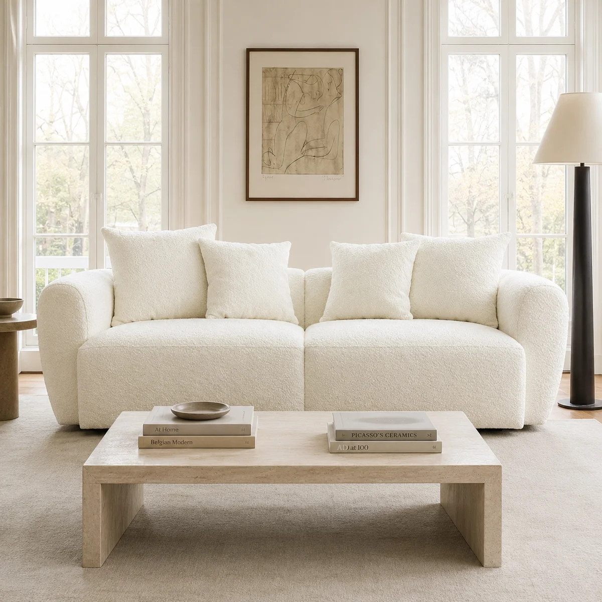 83'' Wide Uphostered Square Arm Sofa | Wayfair North America