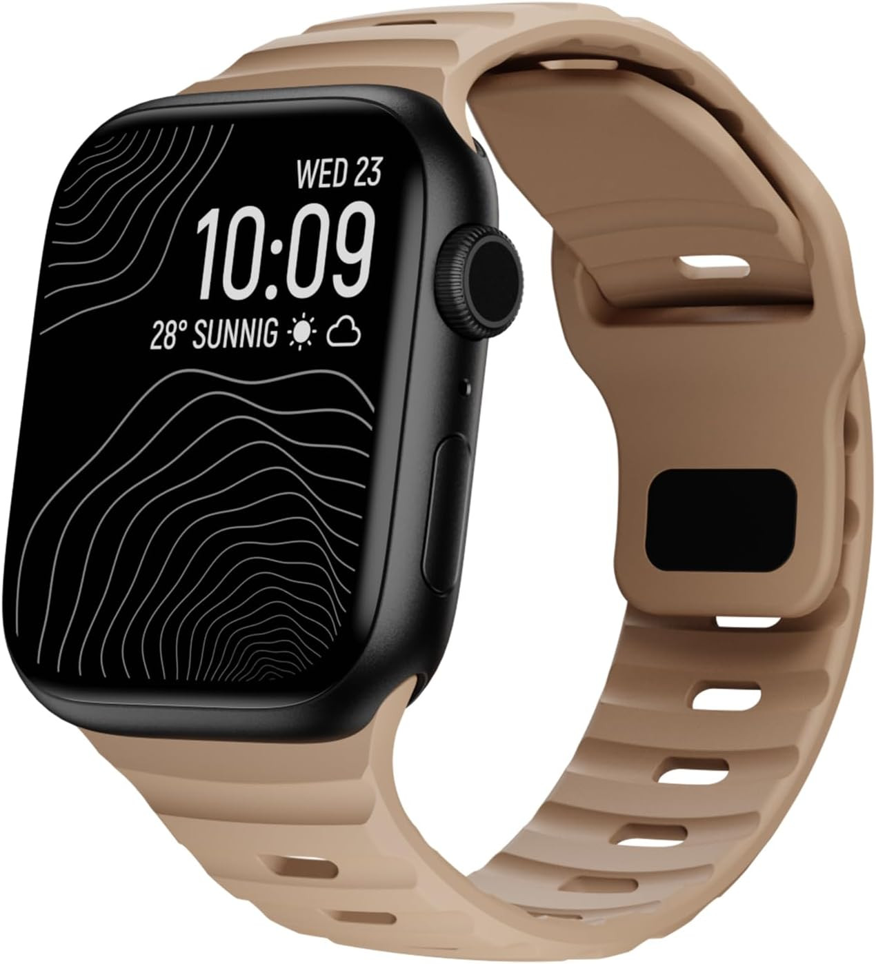 Soft Silicone Waterproof Strap Compatible with Apple Watch Ultra Band 49mm 46mm 45mm 44mm 42mm 41mm 40mm 38mm,Men Women Sport Bands for iWatch Series 10 9 8 7 6 5 4 3 2 1 SE Ultra | Amazon (US)
