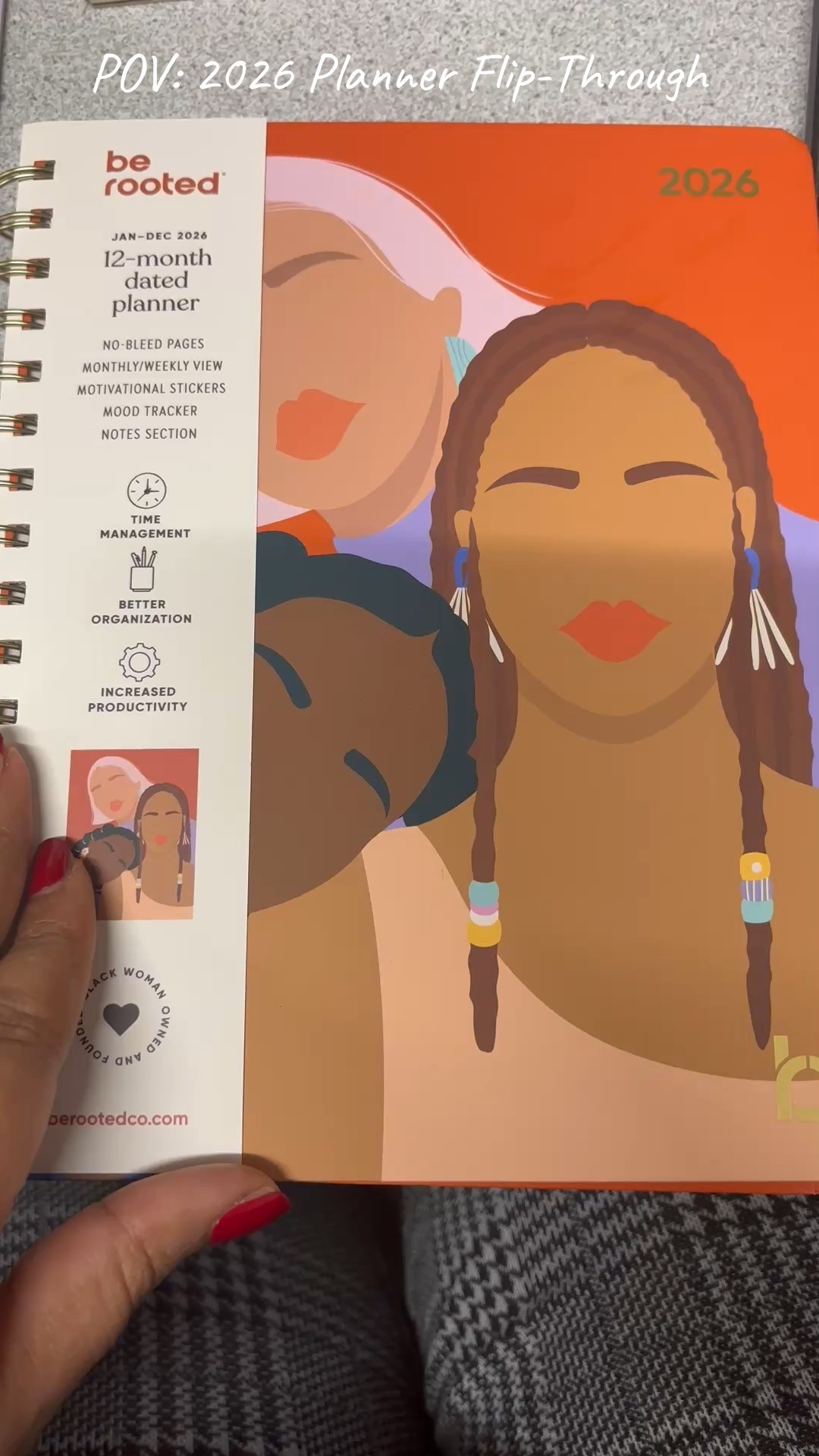 Every year I buy a new planner, it helps with time management. Trying to decide if I want to use this one for work or my personal life. 2026 planner, planners for women, diverse planners, woc friendly planners. 

#LTKFindsUnder50 #LTKOver40 #LTKvlog