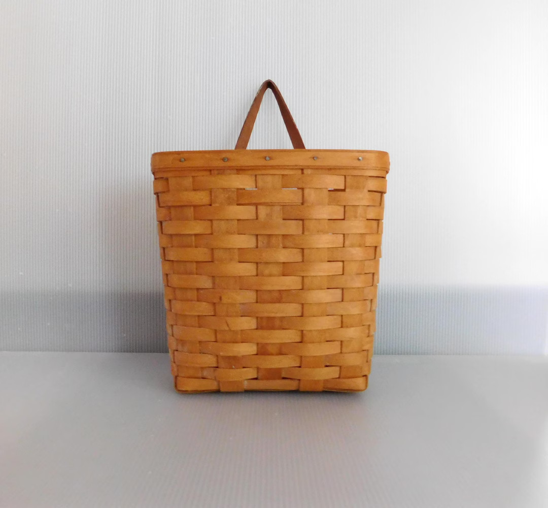 Handwoven Longaberger Hanging Basket - Etsy | Etsy (US)