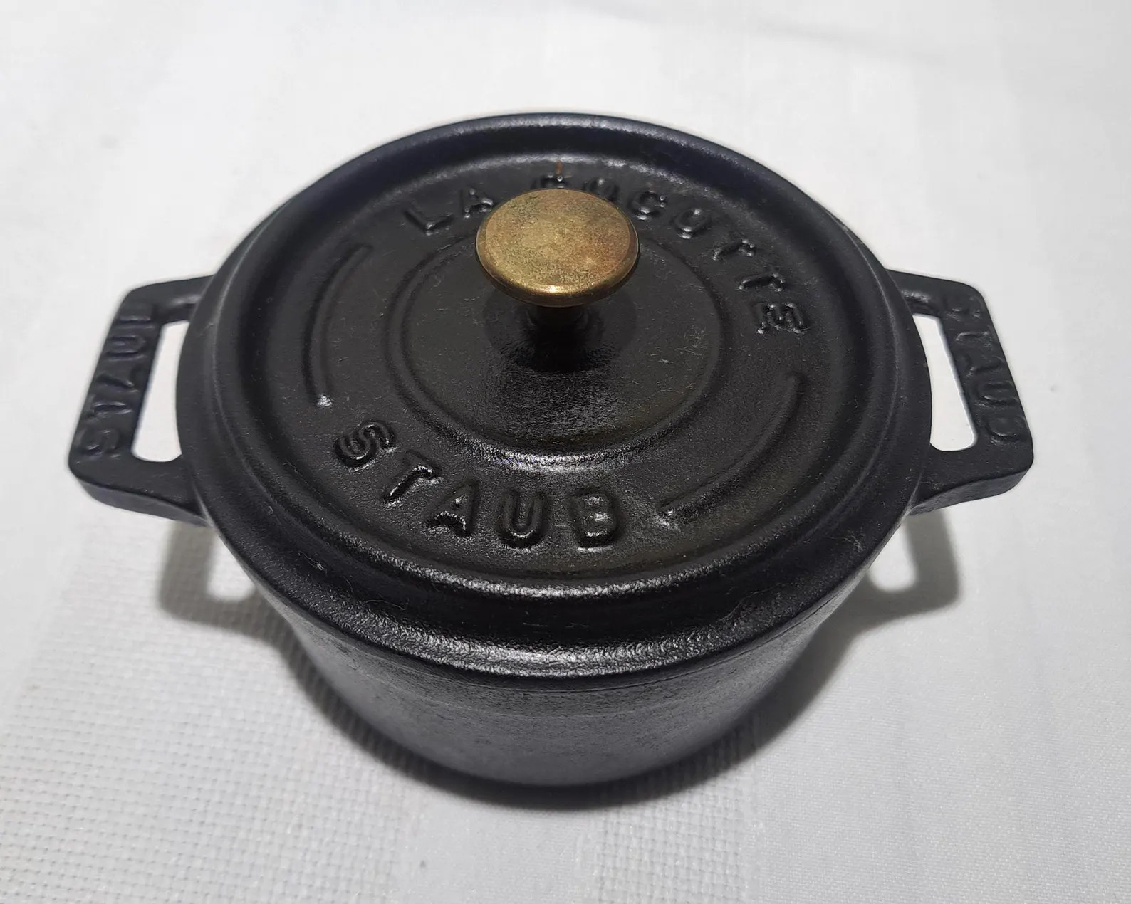 Handpicked Staub 0.25 Quart Cast Iron Mini Round Cocotte Featuring A Tight-Fitting Lid With Moist... | Etsy (Global)