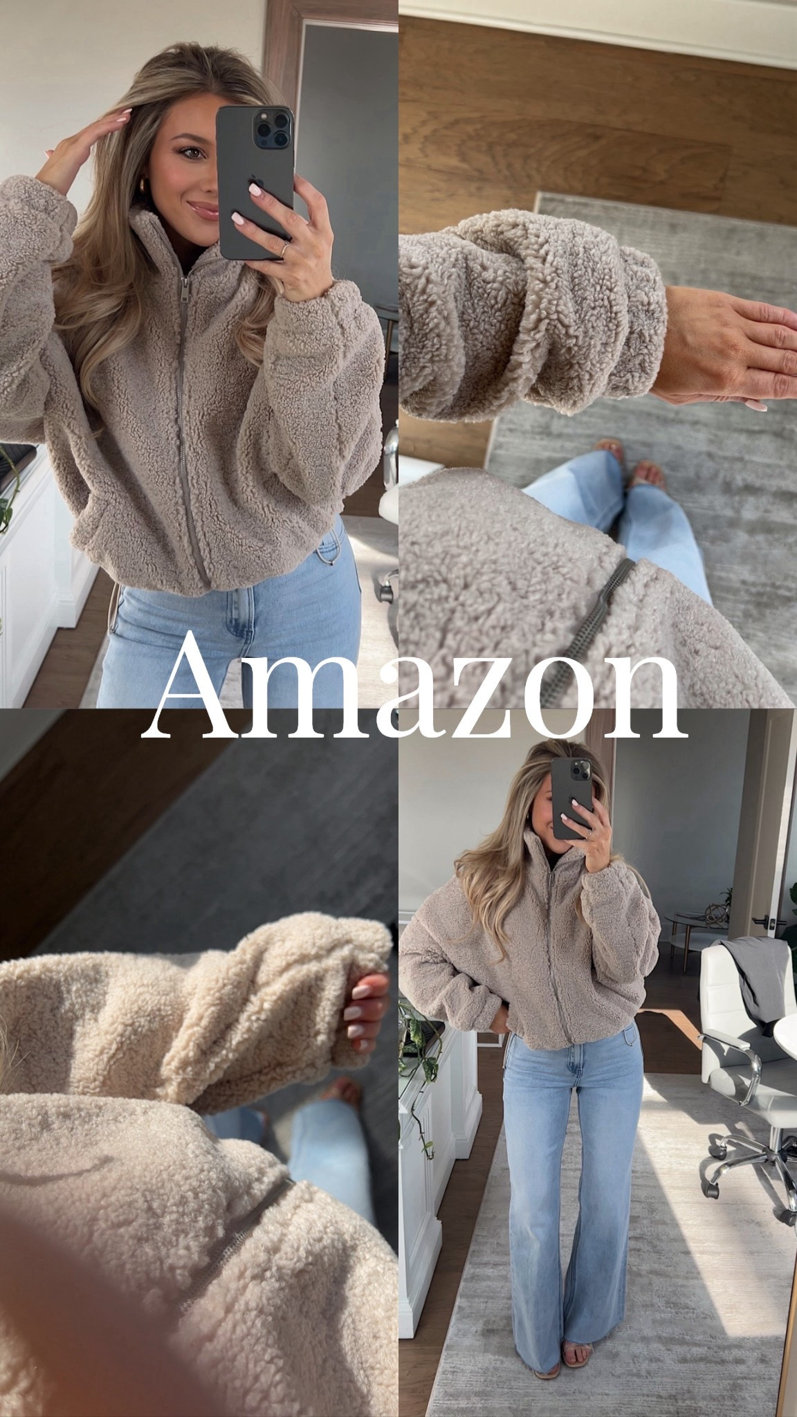 Literally obsessed with this Amazon outfit for winter 🥹 this jacket is identical to a more expensive brand. It’s feels like literal butter! Wearing size 0 in jeans!

Sherpa, coat, winter outfit, jeans. 

#LTKootd
