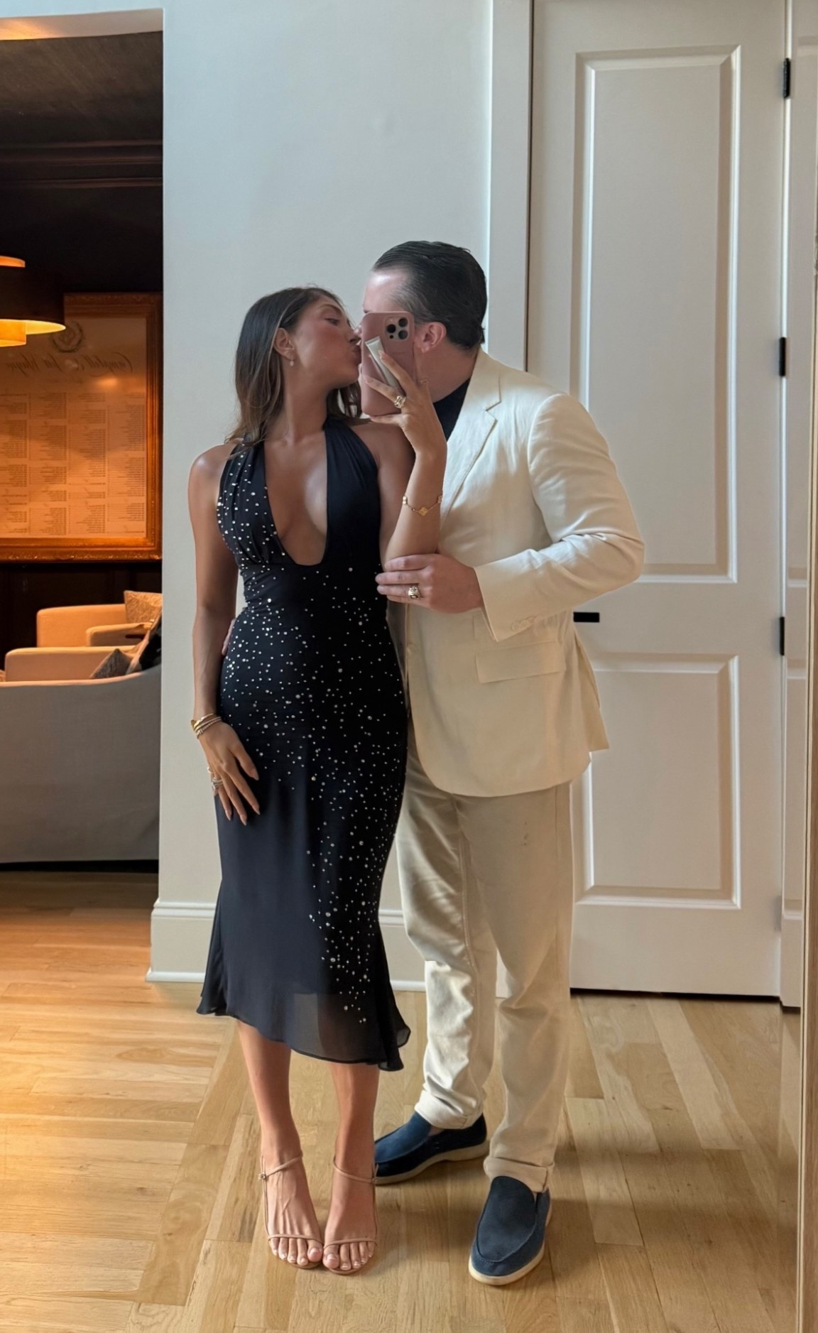 House of CB navy dress on sale right now! 