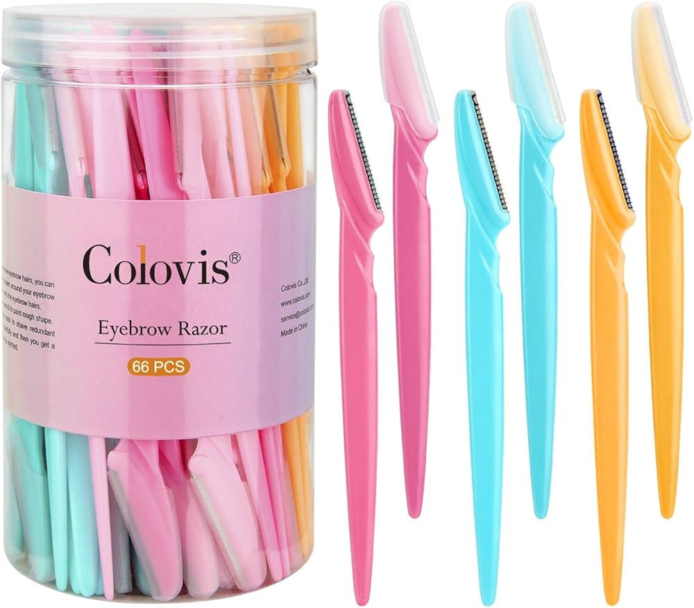 66PCS Eyebrow Razor and Face Razor for Women and Men, Eyebrow Hair Trimmer and Shaver with Protec... | Amazon (US)
