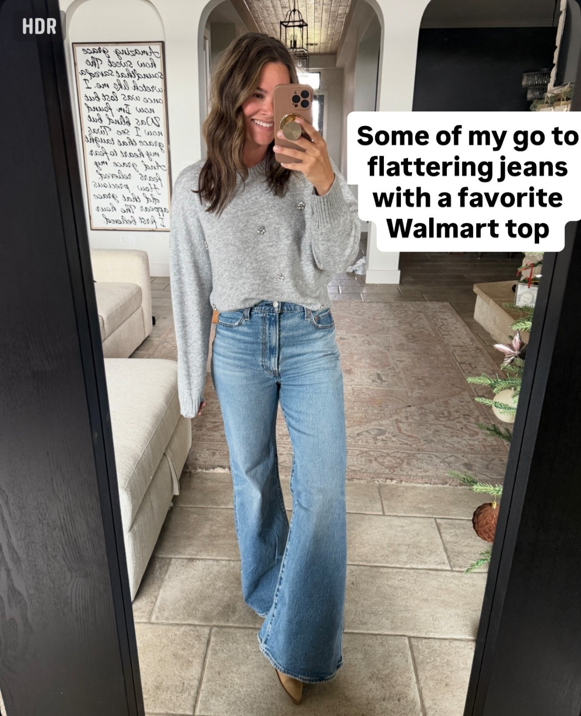 Some of my go to flattering jeans from Levi’s and cutest embellished sweater from Walmart’ #jeans #denim #casualoutfit #walmartfashion 

#LTKgrwm #LTKootd #LTKFindsUnder50