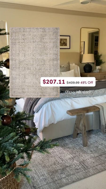 Homeonharbor bedroom: the Alie rug in taupe dove is on major sale! Loloi x Amber Lewis. 

#LTKhome #LTKSeasonal #LTKsalealert