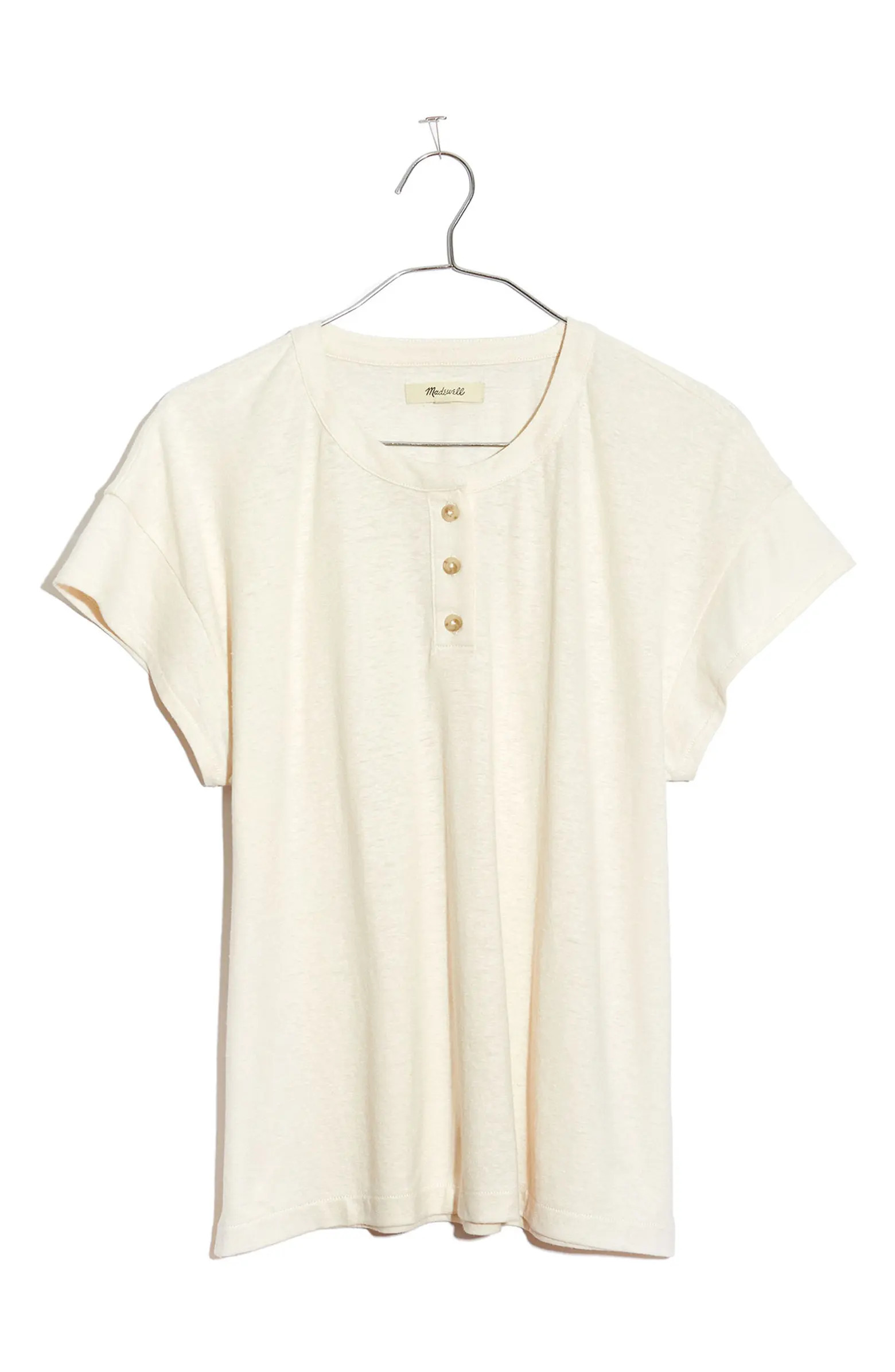 Madewell Brother Hemp & Cotton Henley T-Shirt | Nordstrom | Nordstrom