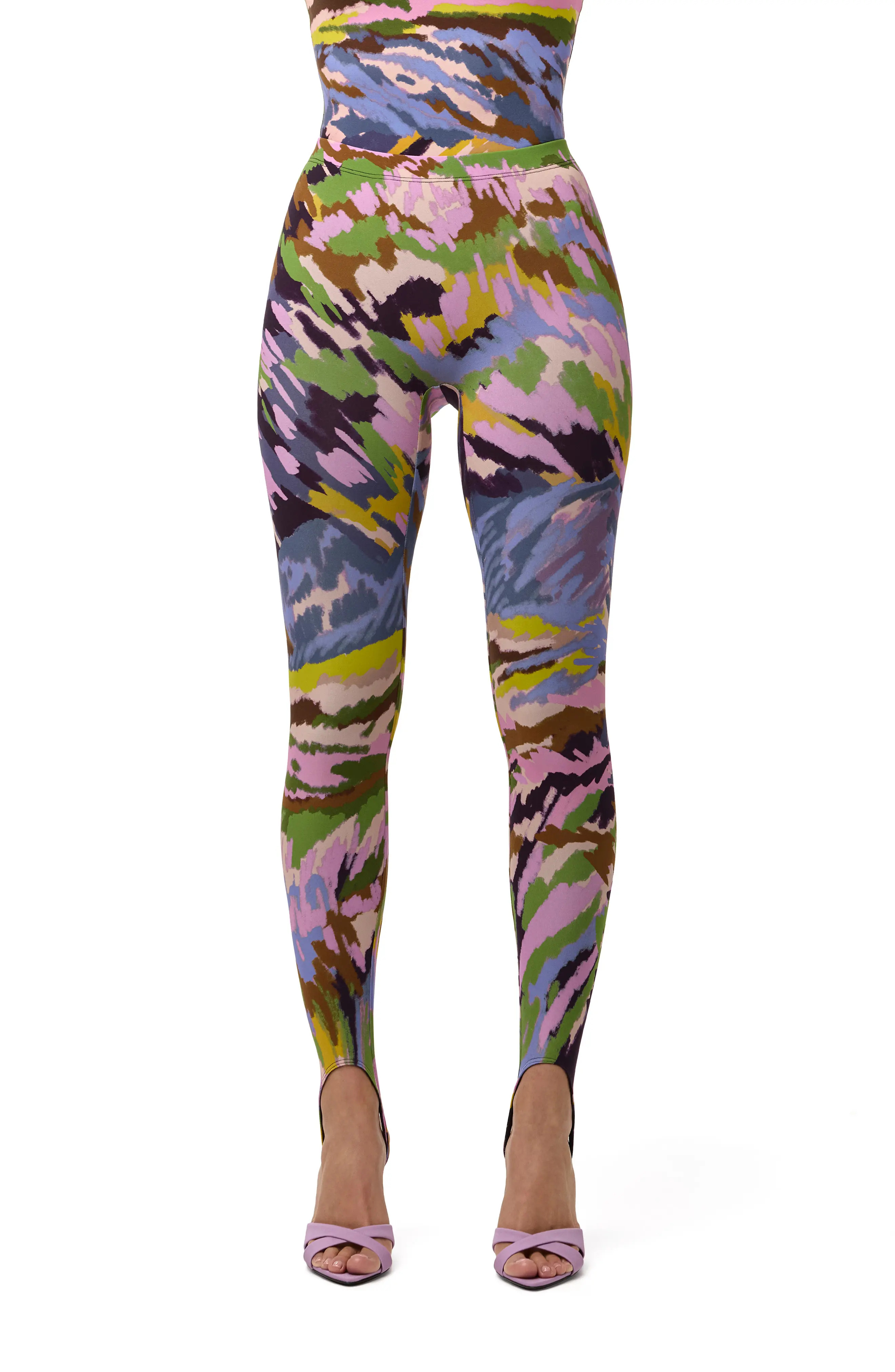Brush Storm Print Stirrup Leggings (Women) | Nordstrom | Nordstrom